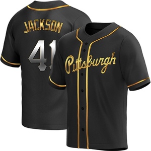 Andre Jackson Men's Nike Black Pittsburgh Pirates Alternate Replica Custom Jersey Size: Extra Large