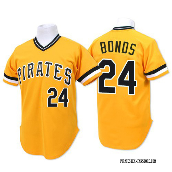 Men's Mitchell and Ness Barry Bonds Pittsburgh Pirates Authentic Grey  Throwback Jersey