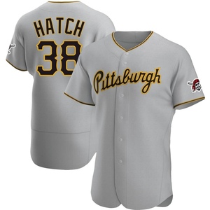 Thomas Hatch Men's Nike Black Pittsburgh Pirates Alternate Replica Custom Jersey Size: Large