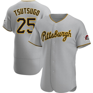 Yoshi Tsutsugo Pittsburgh Pirates Men's Backer T-Shirt - Ash