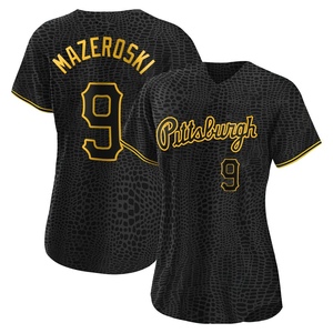 Pittsburgh Pirates #9 Bill Mazeroski Mlb Golden Brandedition Black